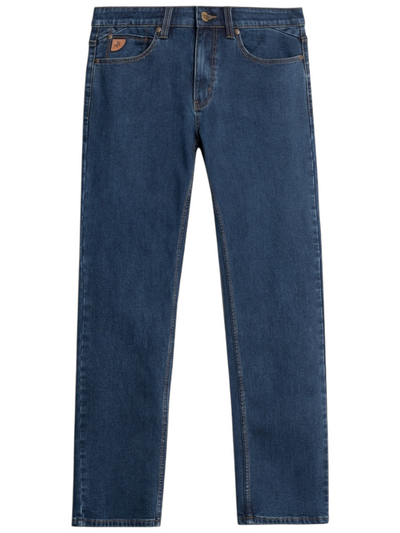 Jeans doublé extensible bleu