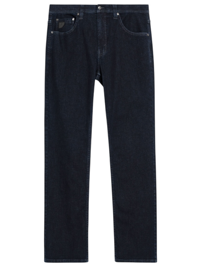 Jeans marine extensible coupe semi-ajustée