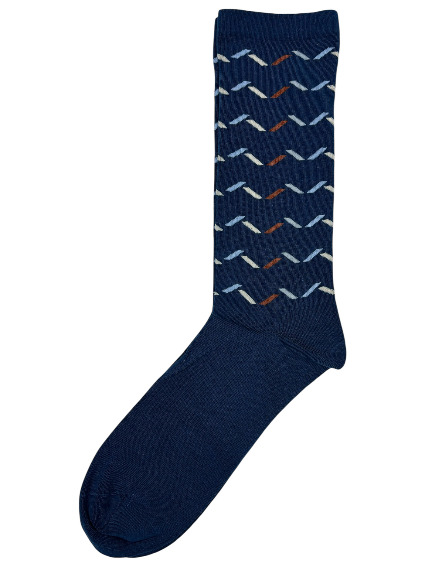 Bas bleu à motif