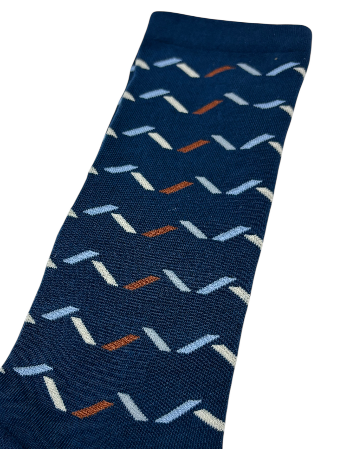 Bas bleu à motif