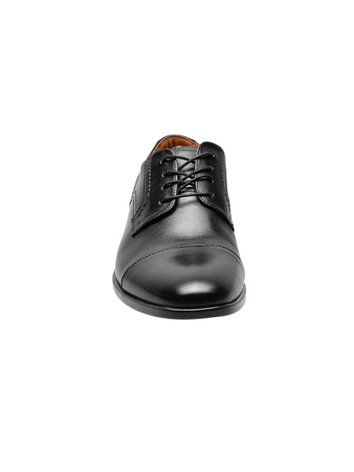 Chaussures en cuir noir Zaffiro