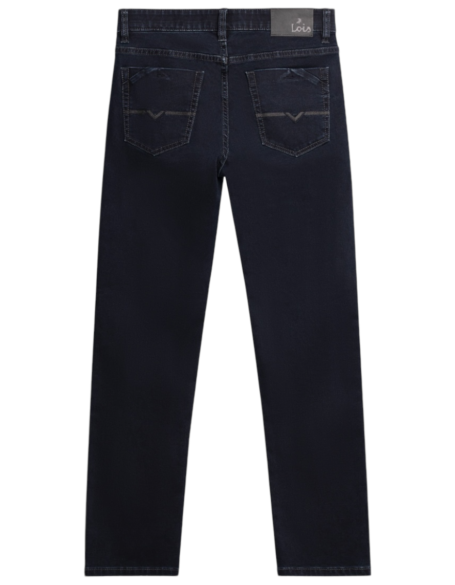 Jeans marine extensible coupe ajustée