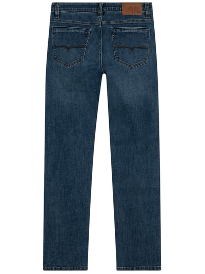 Jeans extensible bleu coupe ajustée