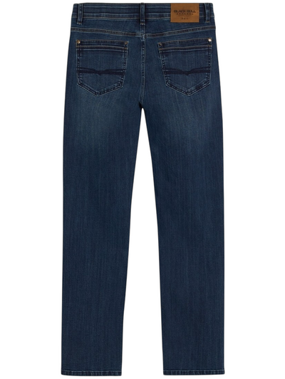 Jeans bleu foncé coupe ajustée