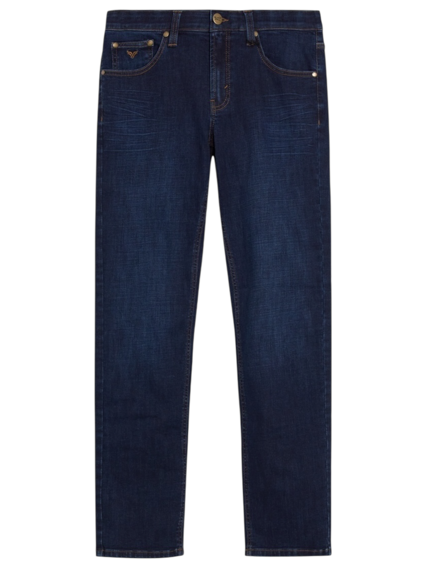 Jeans marine délavé coupe ajustée Jack