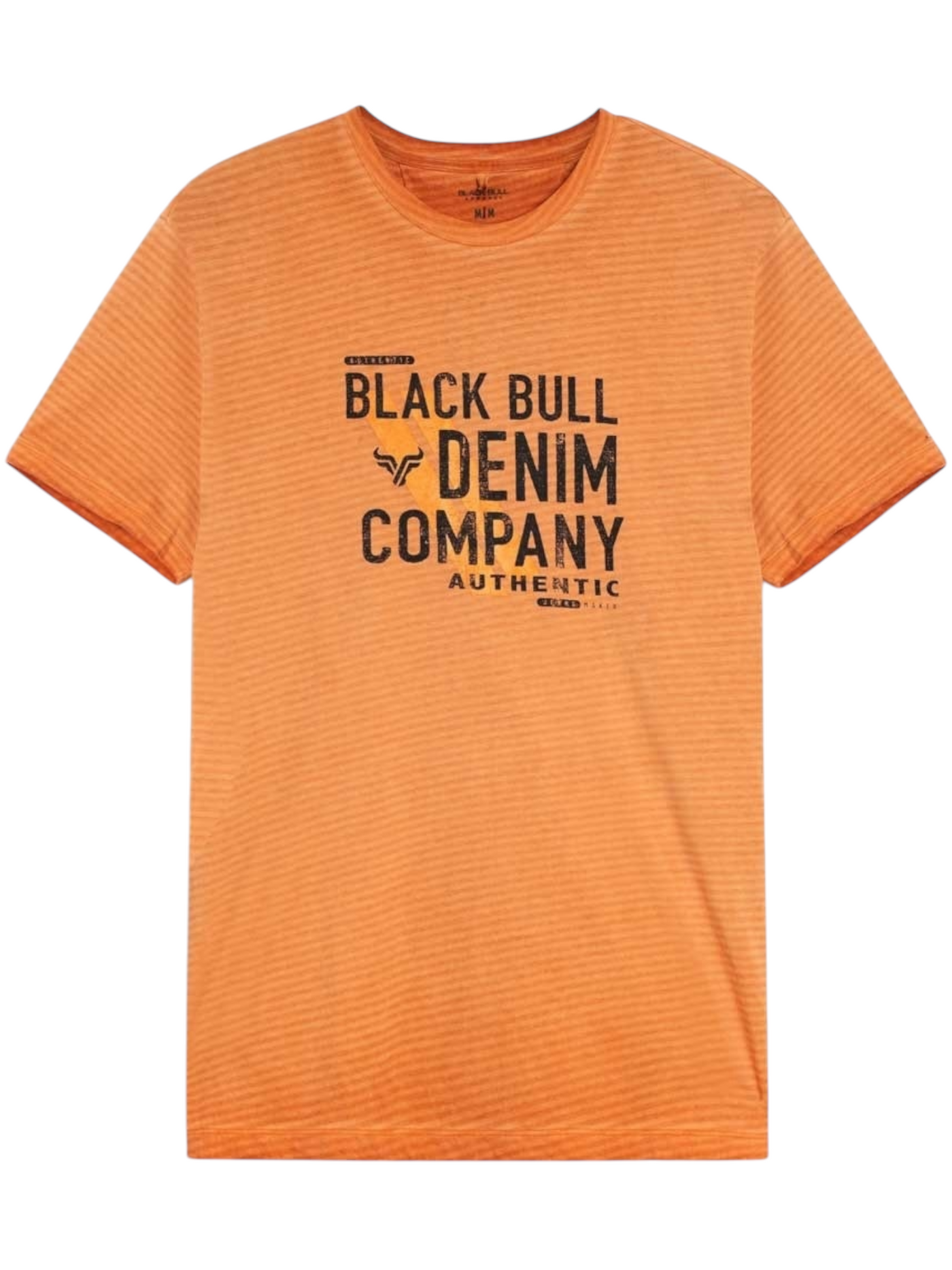 T-shirt orange imprimé délavé Kane