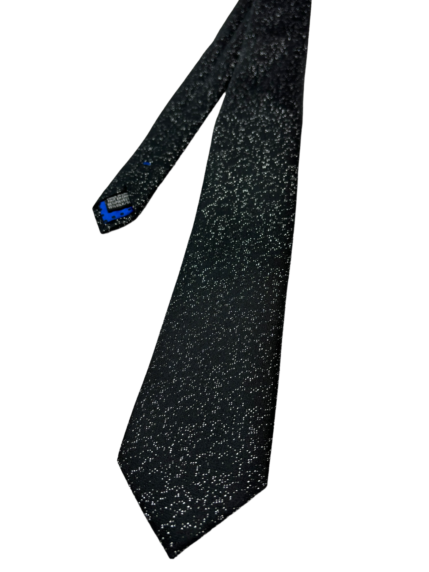 Cravate noire scintillante