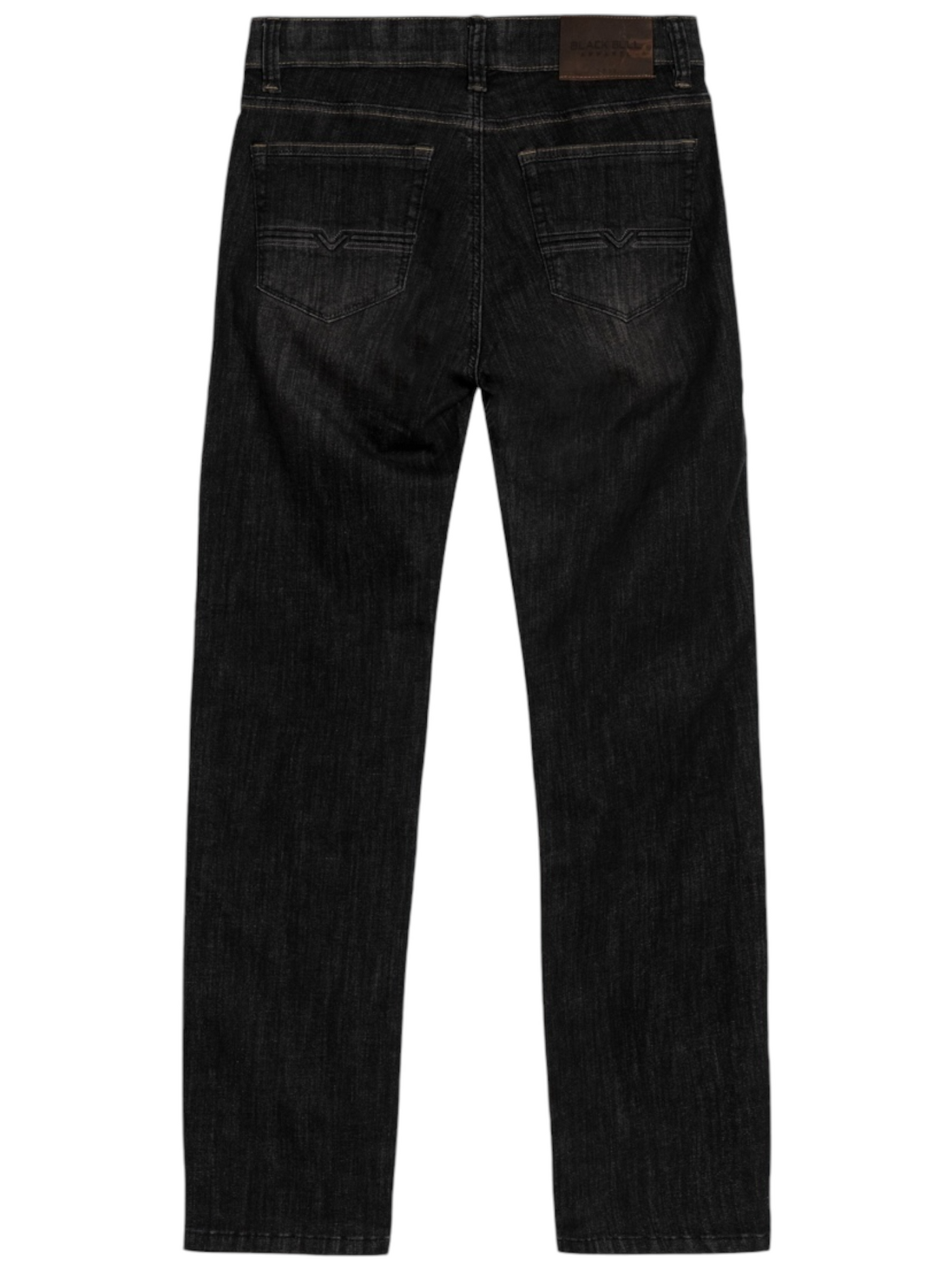 Jeans noir délavé coupe semi-ajustée