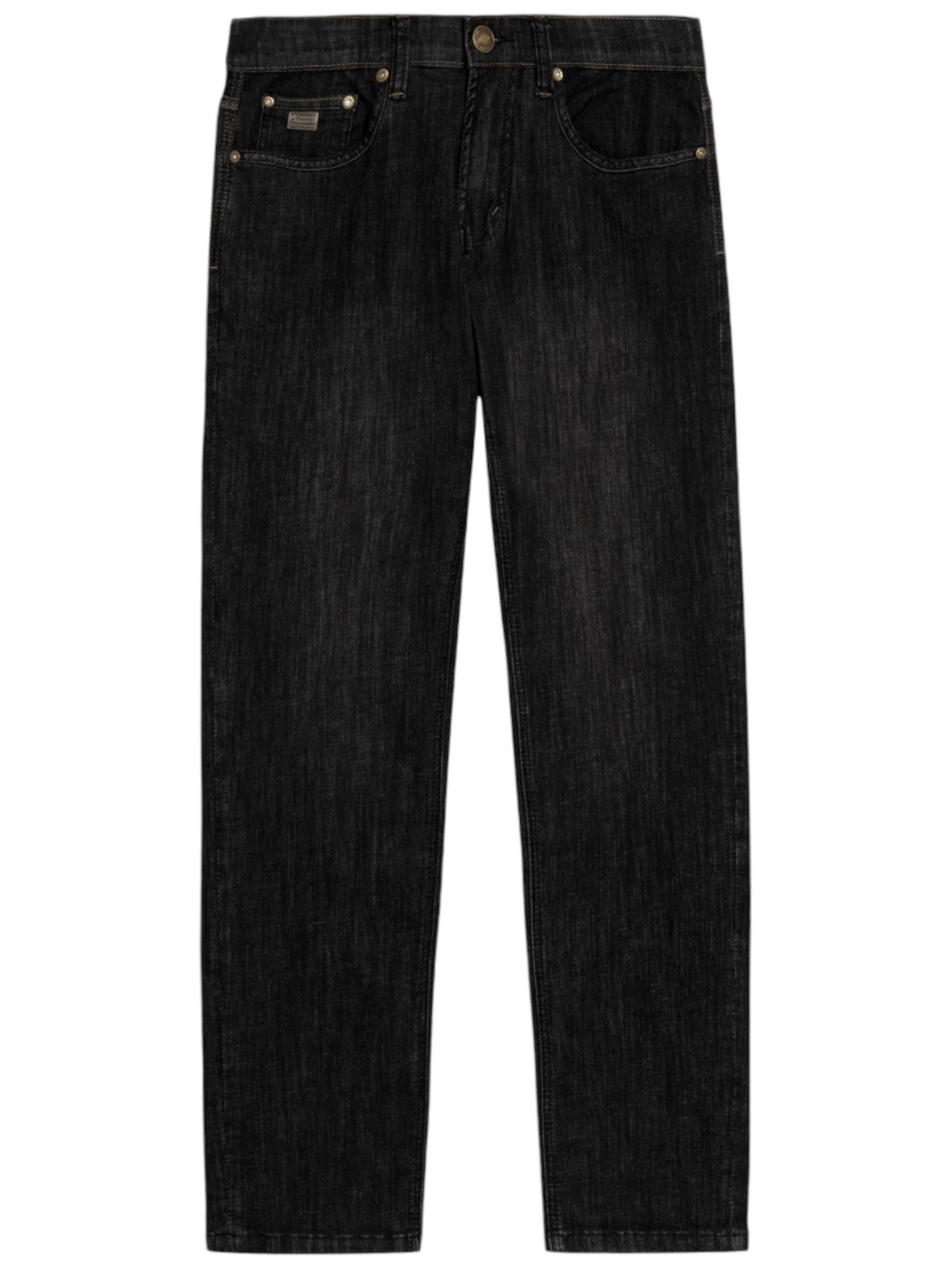 Jeans noir délavé coupe semi-ajustée