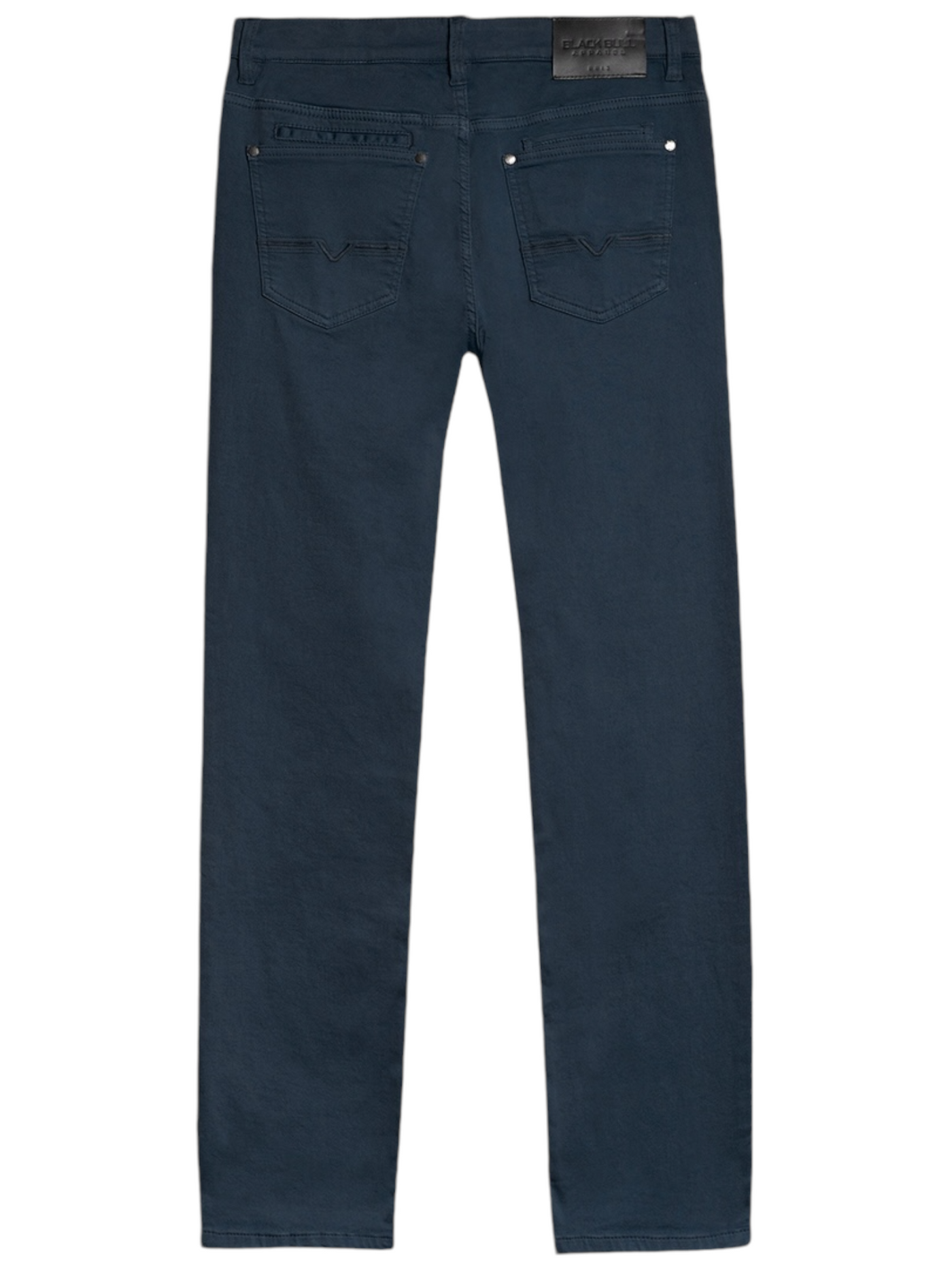 Pantalon de coton extensible marine foncé coupe semi-ajustée