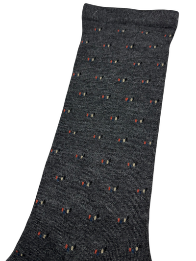 Bas gris foncé à motif