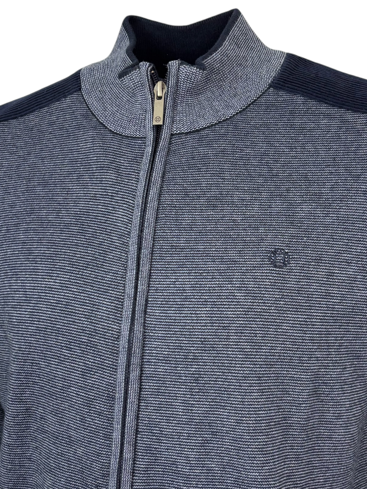 Veste marine à fermeture éclair
