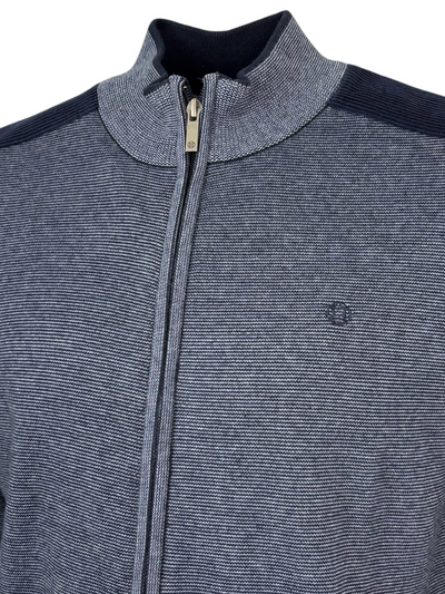 Veste marine à fermeture éclair