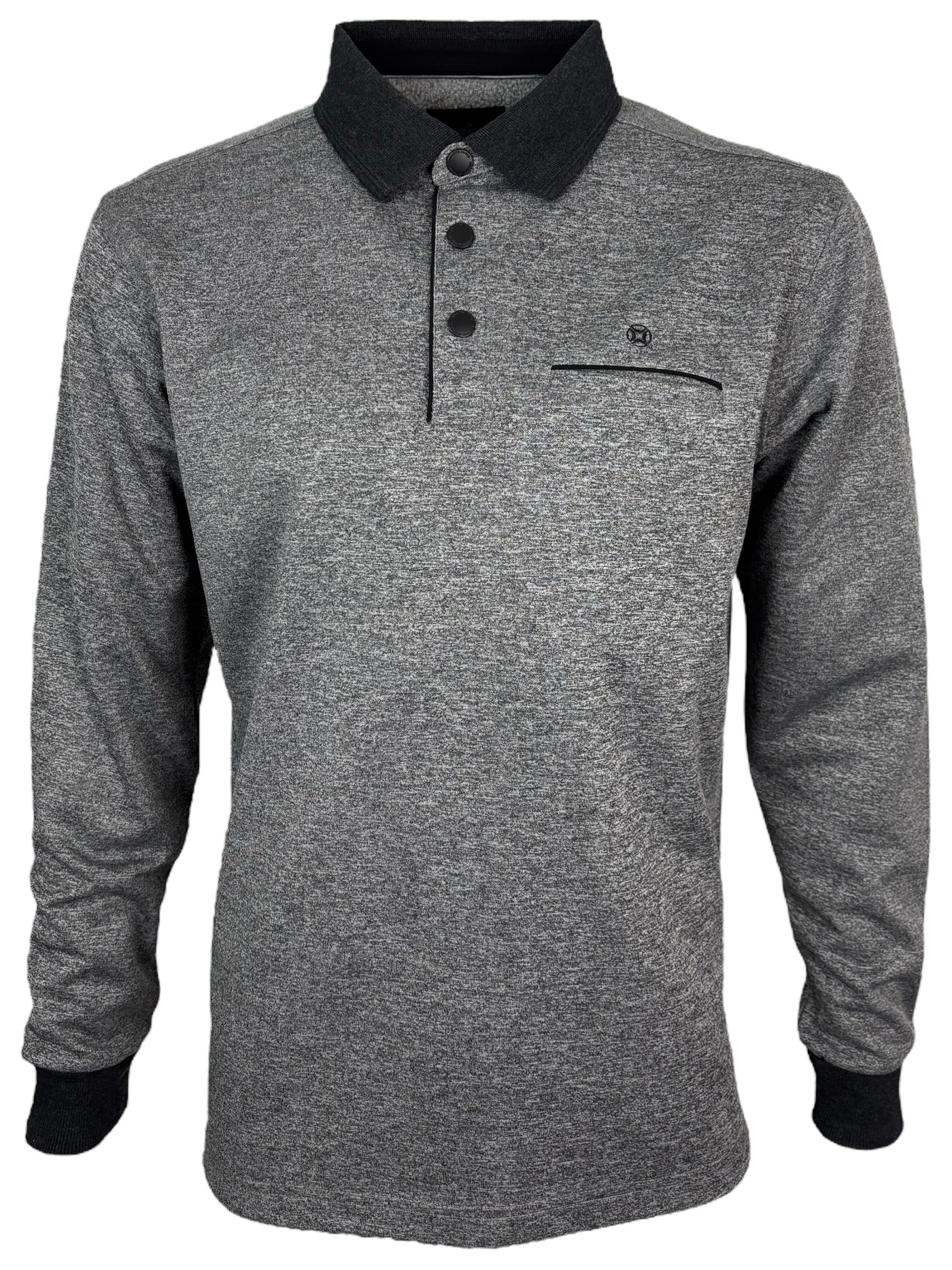 Polo doublé gris