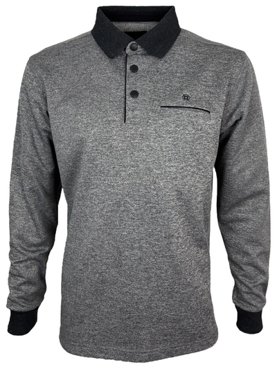 Polo doublé gris