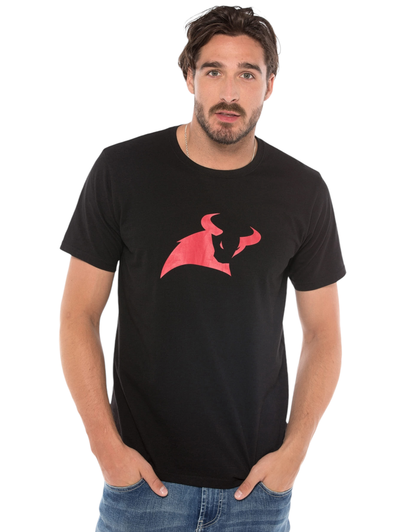 T-shirt noir logo imprimé Jake