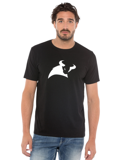 T-shirt noir logo imprimé Jake