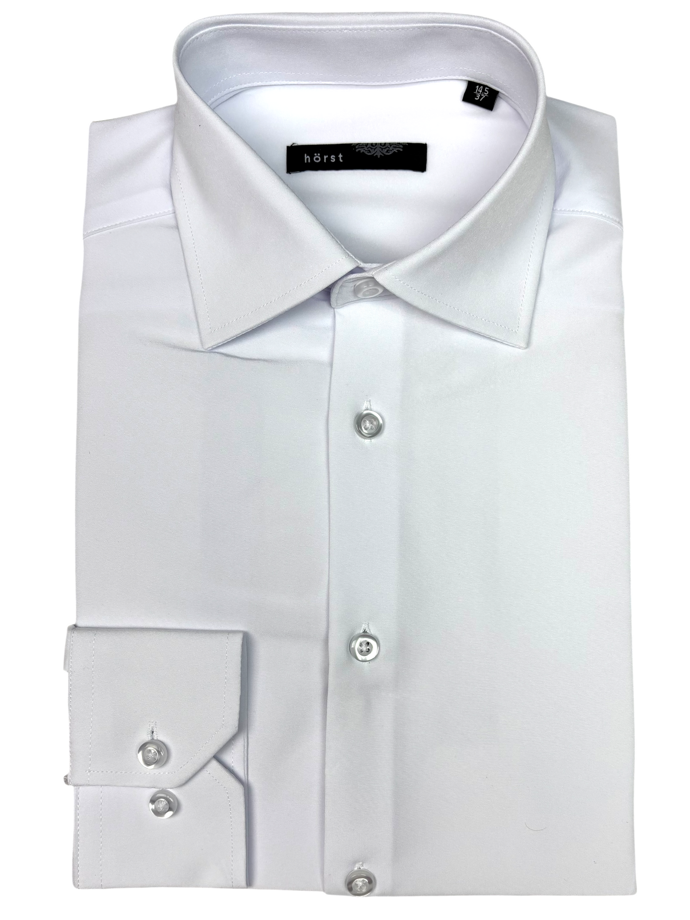 Chemise manches longues extensible blanche