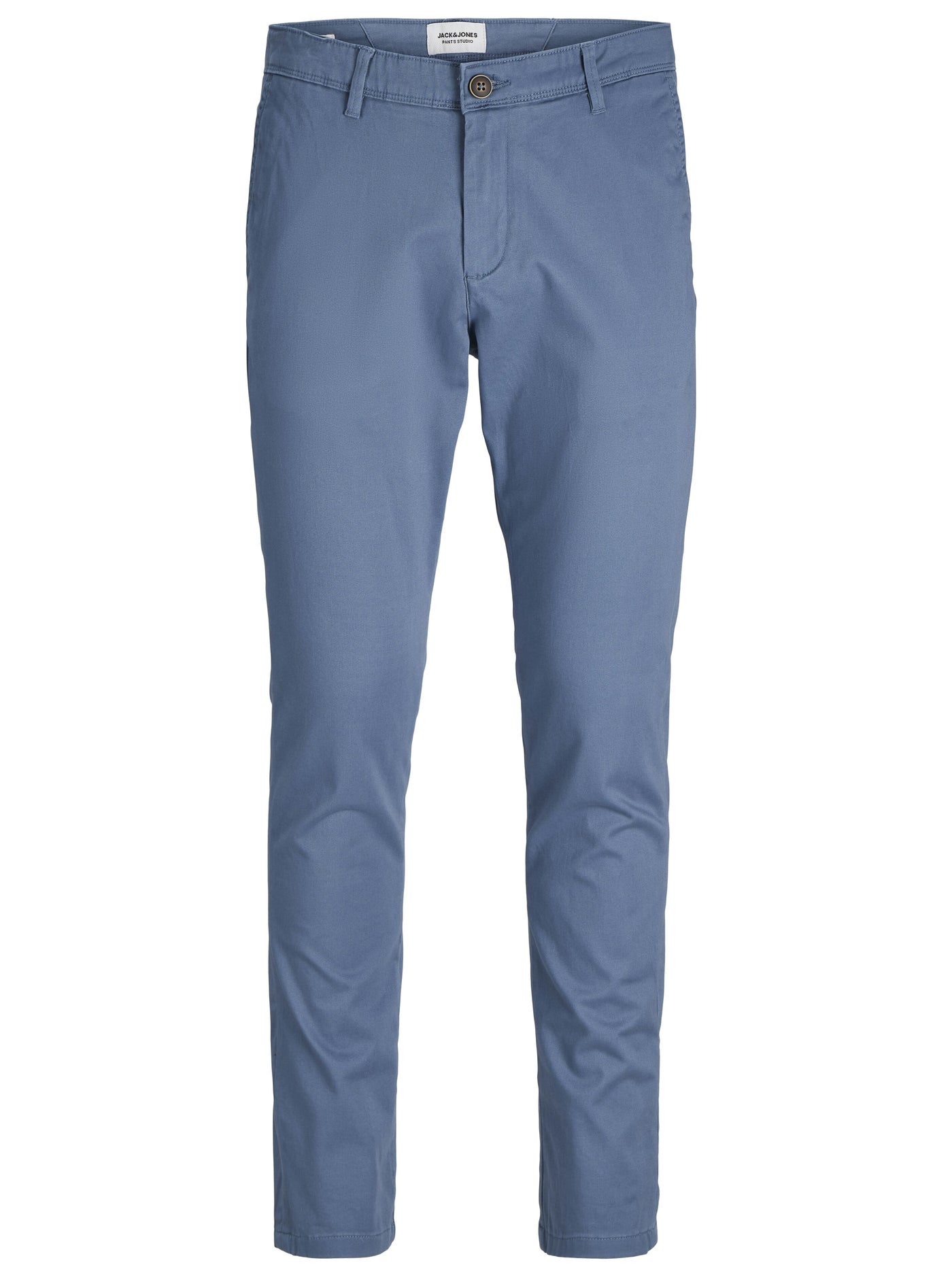 Pantalon chino bleu coupe ajustée