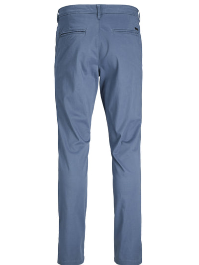 Pantalon chino bleu coupe ajustée