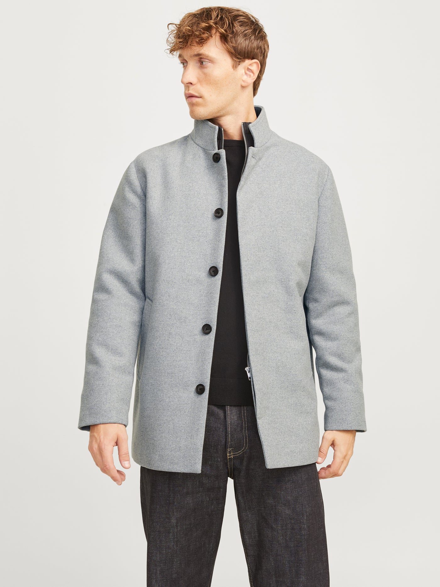 Manteau gris en laine Harrison
