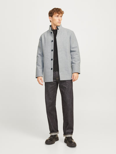 Manteau gris en laine Harrison