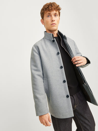 Manteau gris en laine Harrison