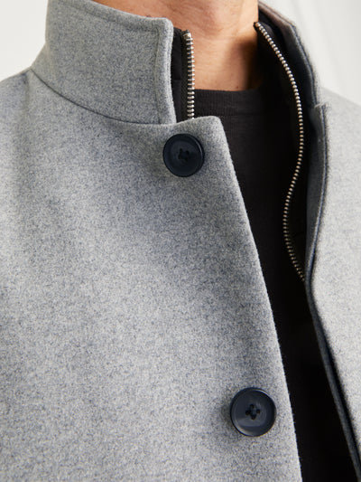 Manteau gris en laine Harrison