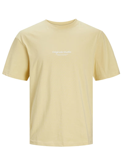 T-shirt jaune imprimé relief Vesterbro