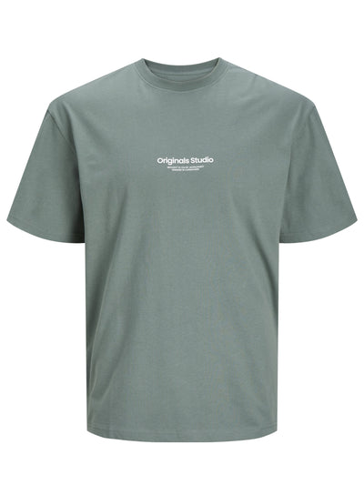 T-shirt vert imprimé relief Vesterbro