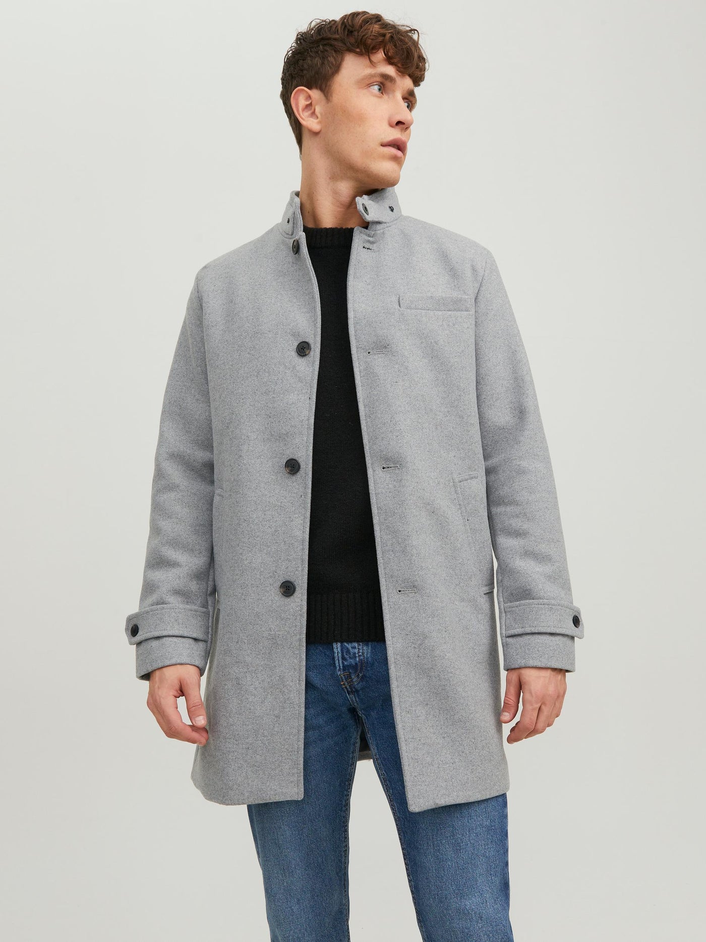 Manteau gris en laine Blamelton