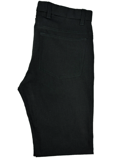 Pantalon extensible noir uni