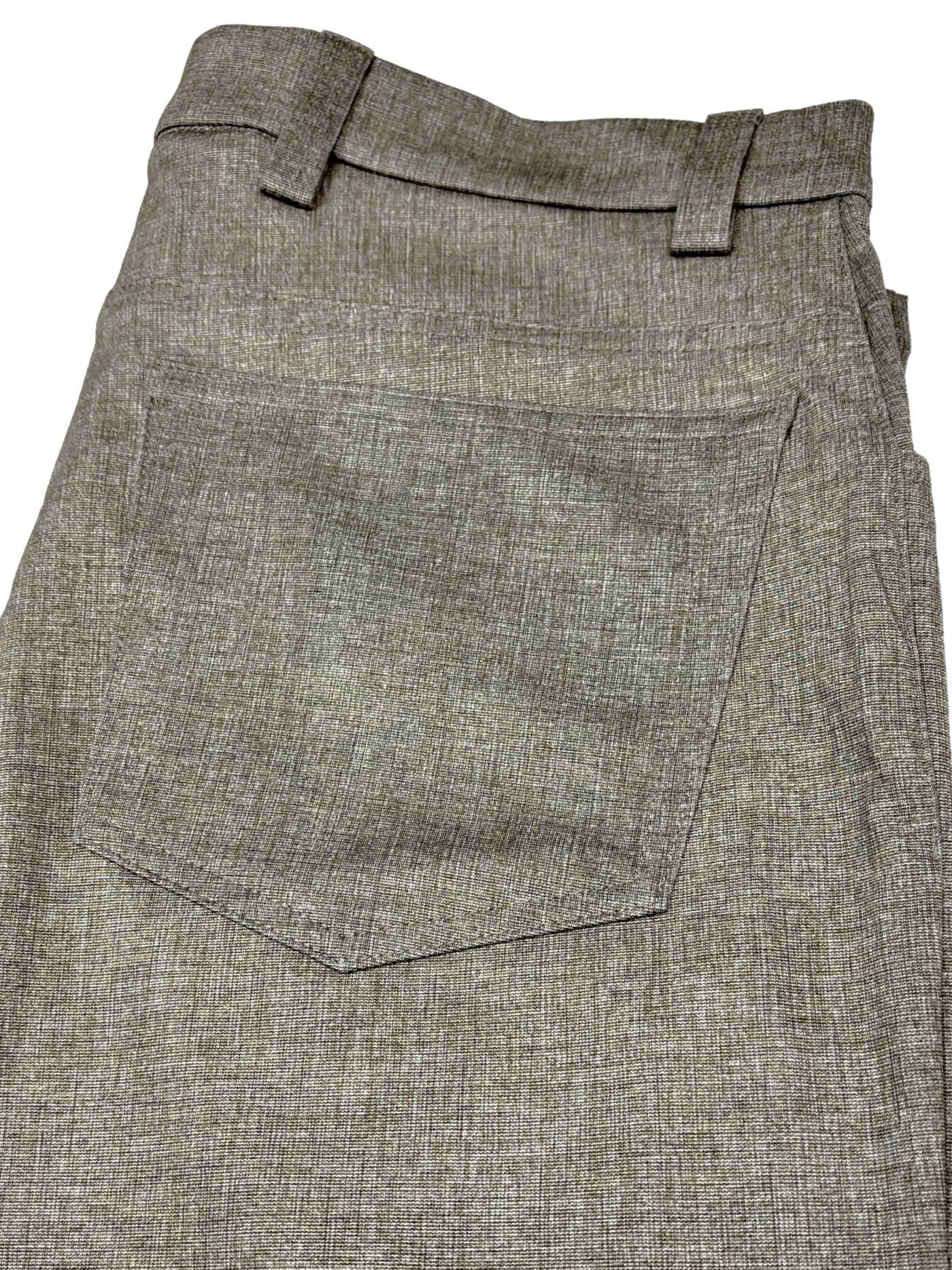 Pantalon taupe extensible chambray Kurt