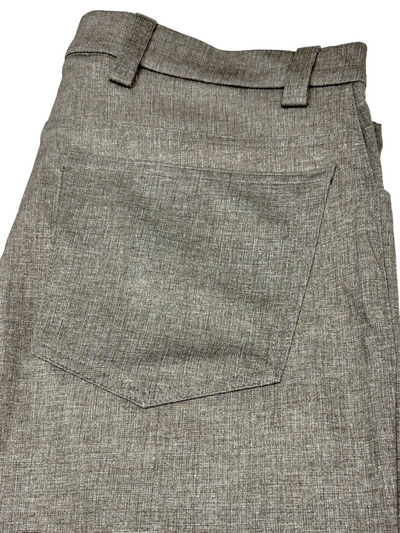 Pantalon taupe extensible chambray Kurt