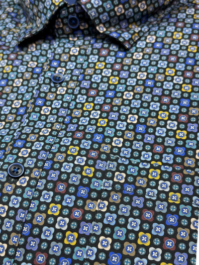 Chemise manches longues à motif