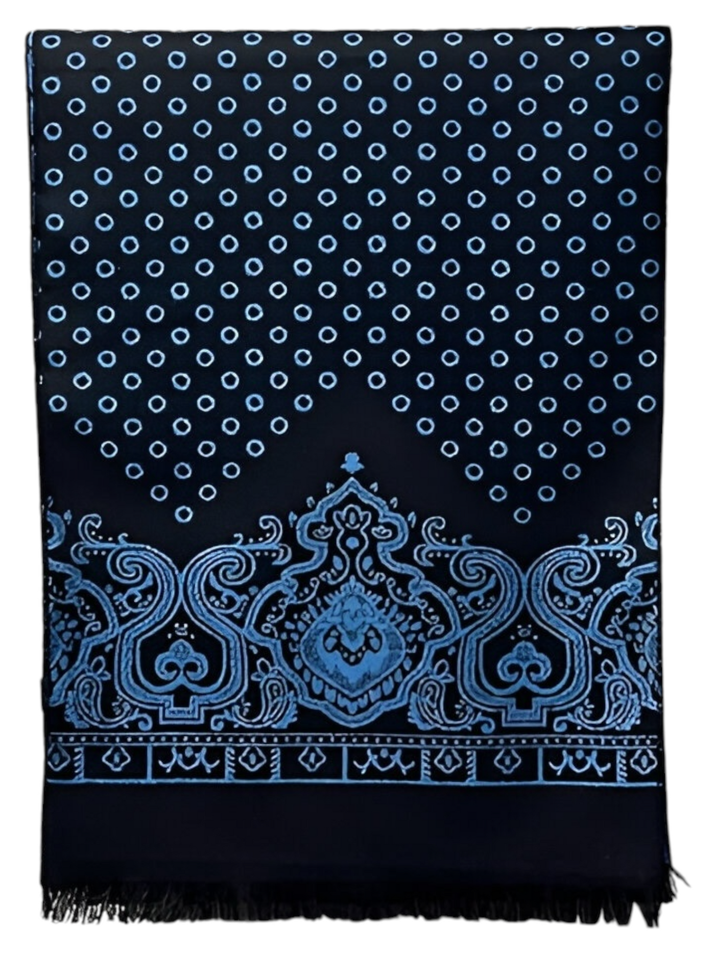 Foulard marine à motif