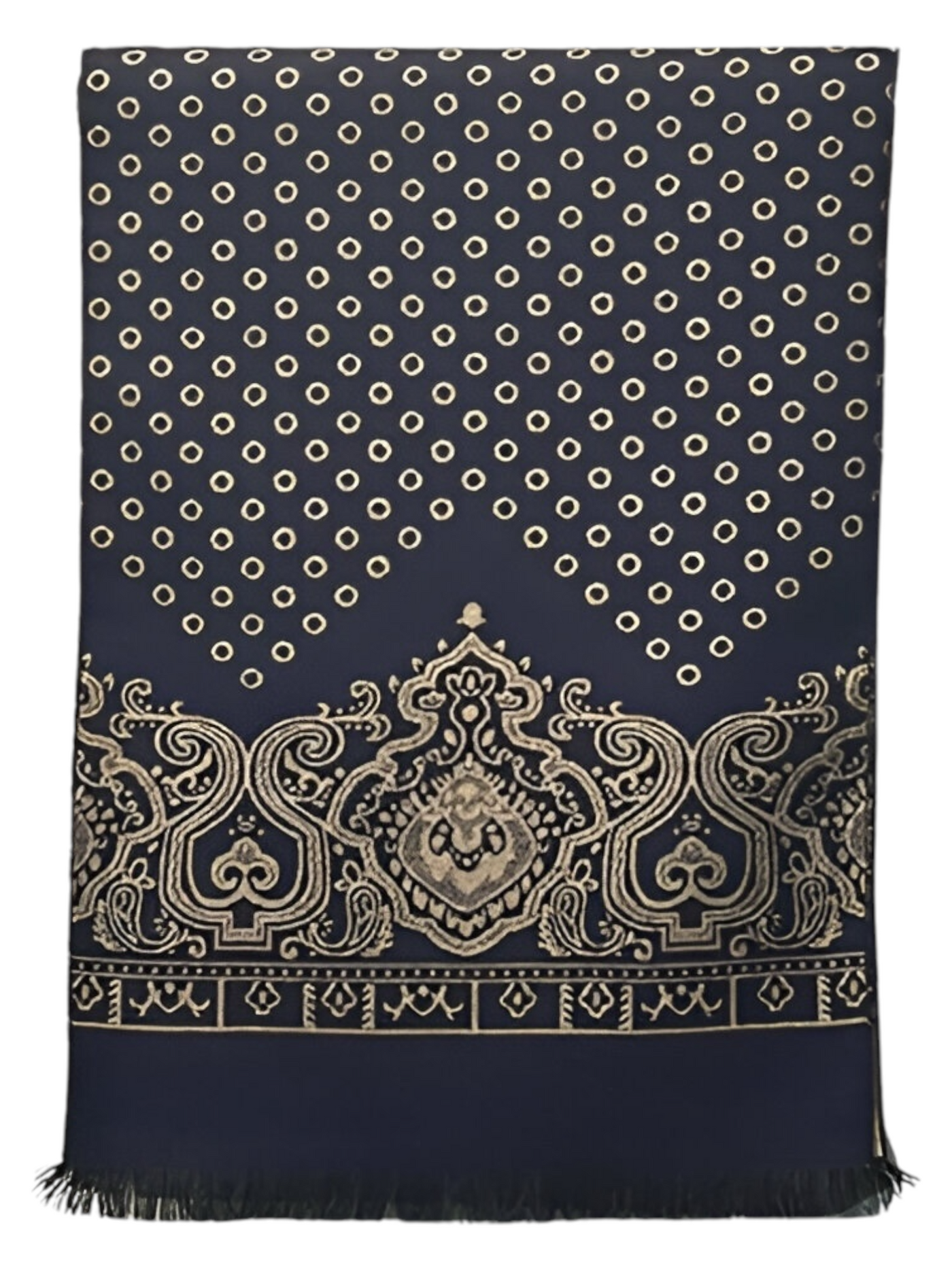 Foulard noir à motif