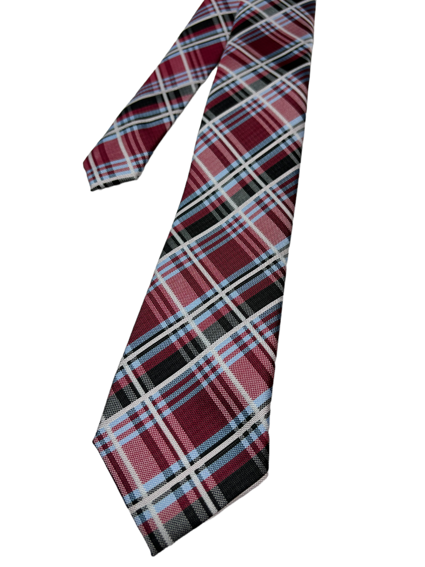 Cravate rouge à carreaux