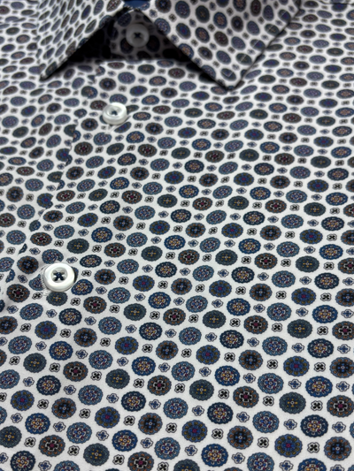 Chemise manches longues performante extensible à motif
