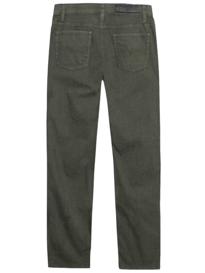 Pantalon de twill extensible olive coupe semi-ajustée