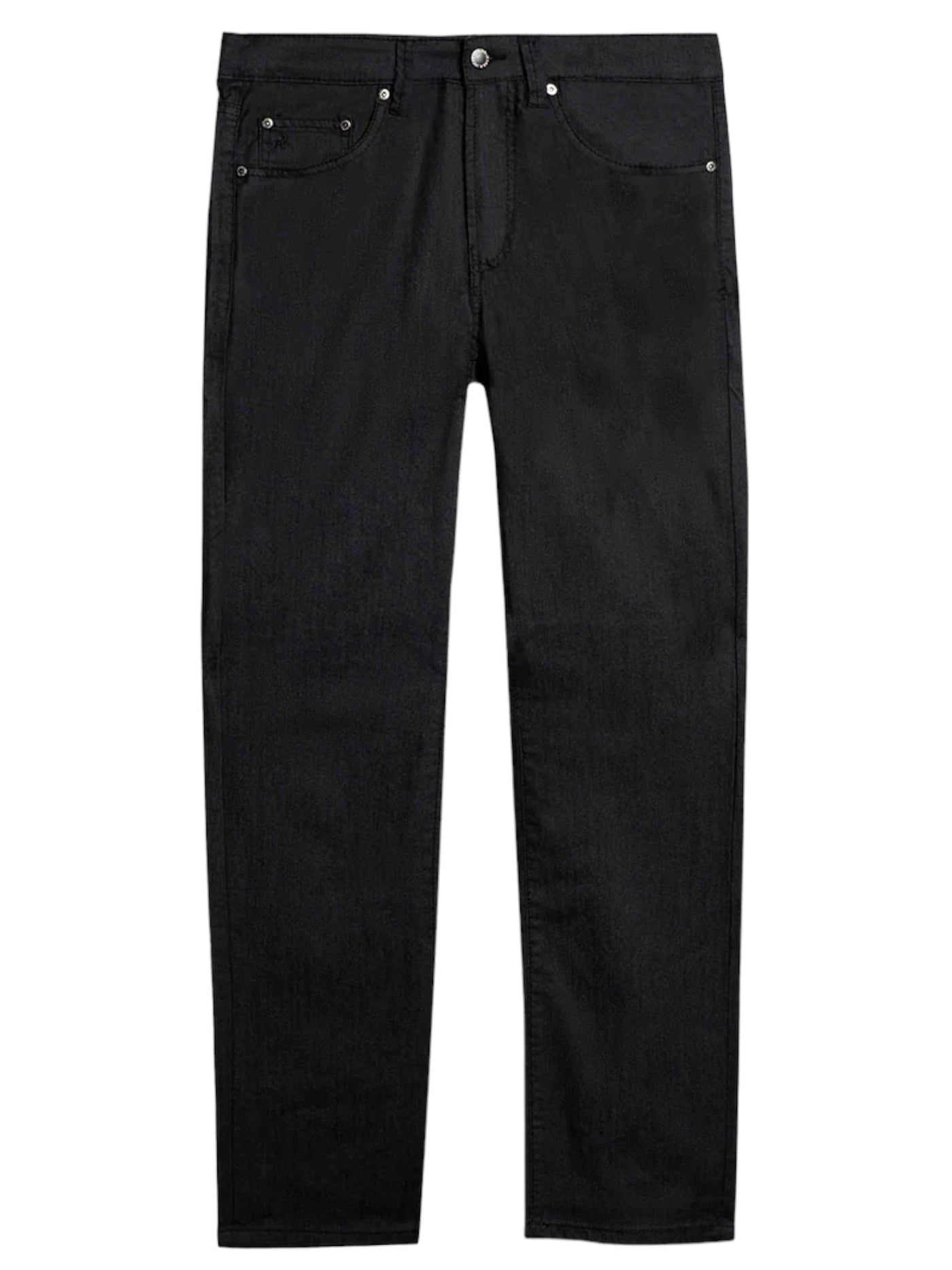 Pantalon de twill extensible noir coupe semi-ajustée