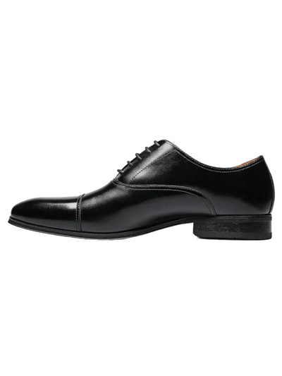 Chaussures en cuir noir Corbetta