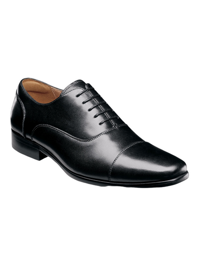 Chaussures en cuir noir Postino