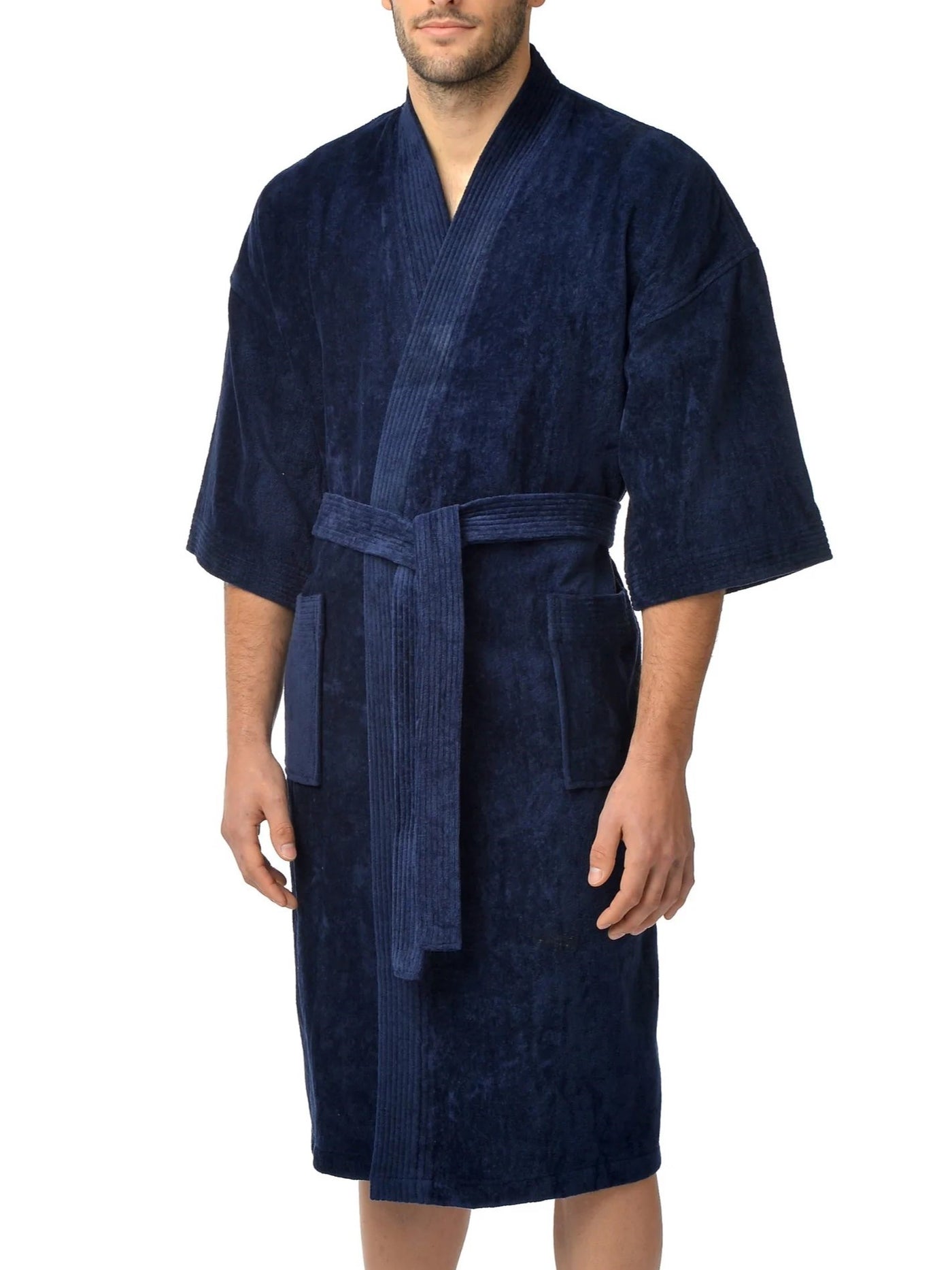 Robe de chambre kimono marine