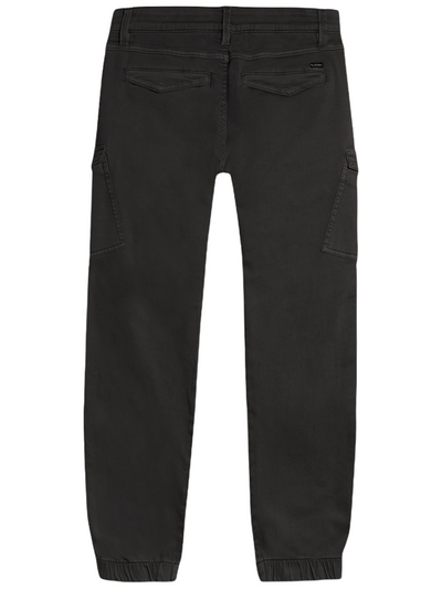 Pantalon cargo noir coupe ajustée