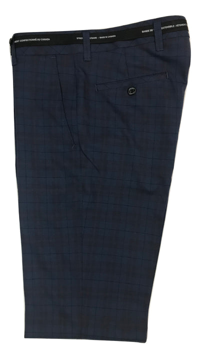 Pantalon habillé marine à carreaux - Le Roi Mauricien des Habits