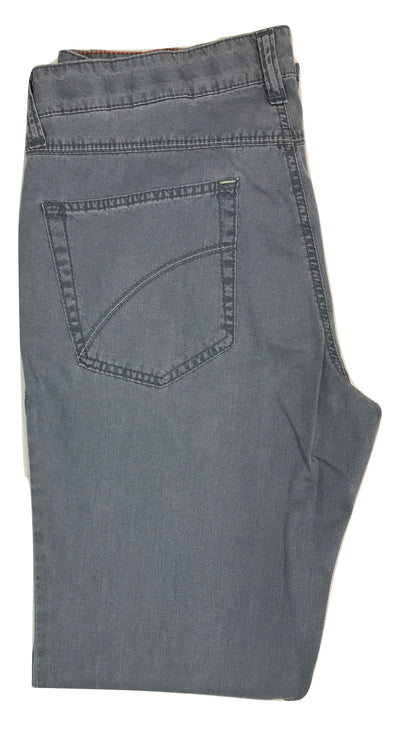 Pantalon bleu 5 poches en coton extensible - Le Roi Mauricien des Habits
