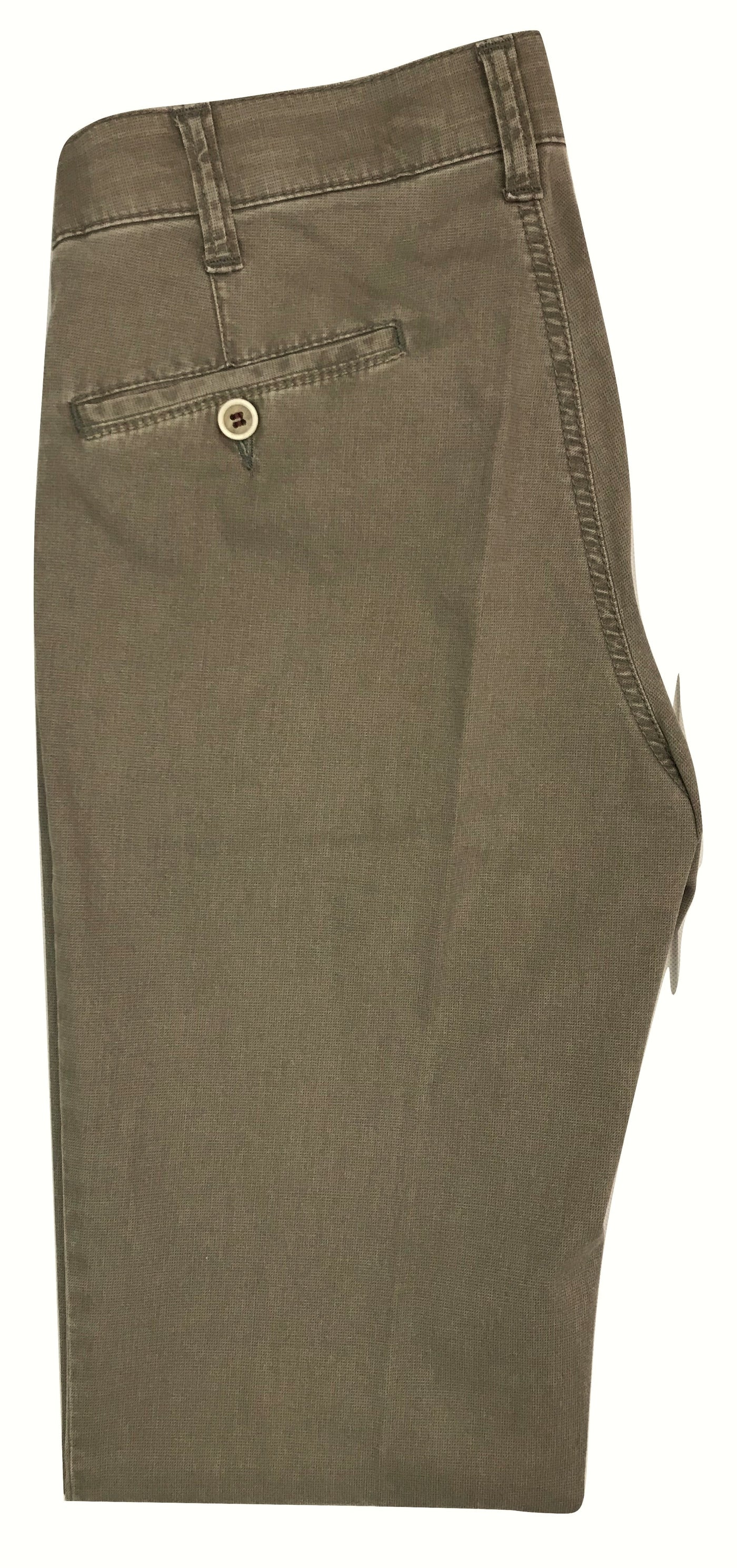 Pantalon taupe 5 poches en coton extensible - Le Roi Mauricien des Habits