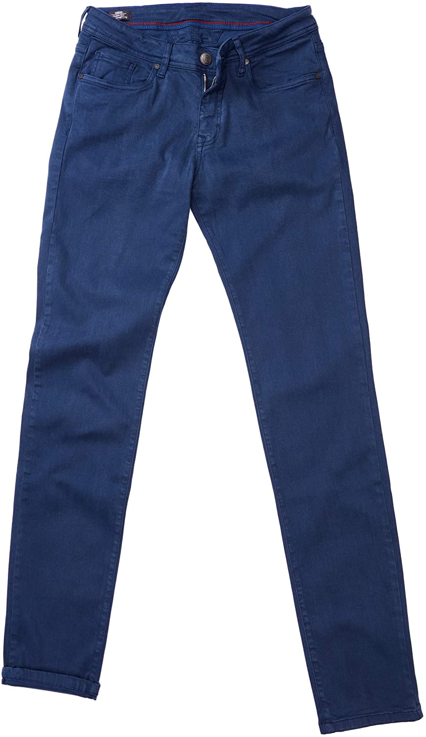 Pantalon bleu 5 poches coupe semi-ajustée - Le Roi Mauricien des Habits