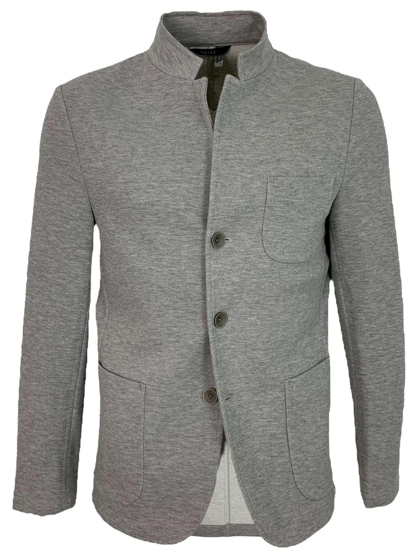 Veston gris en tricot extensible